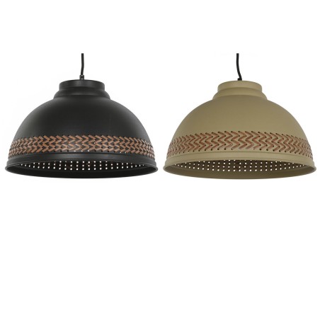 Plafondlamp DKD Home Decor Bruin Zwart Crème Metaal 50 W 39 x 39 x 22
