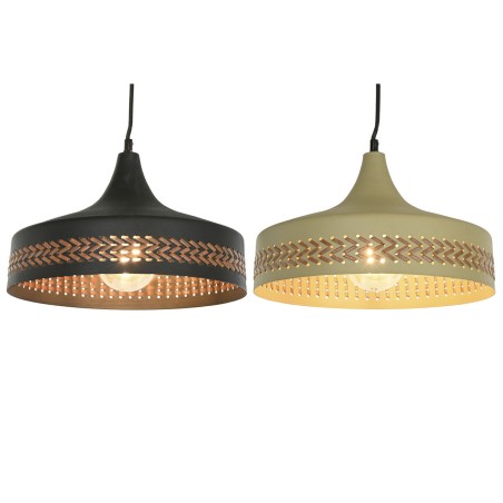 Suspension DKD Home Decor Marron Noir Crème Métal 50 W 35 x 35 x 20