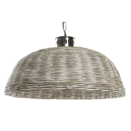Plafondlamp DKD Home Decor Zilverkleurig Natuurlijk Metaal 50 W 80 x 8 2