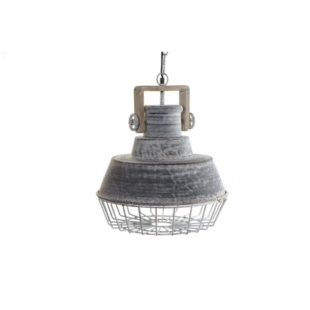 Lámpara de Techo Home ESPRIT Gris Madera Metal Hierro 25 W 39 x 39 x