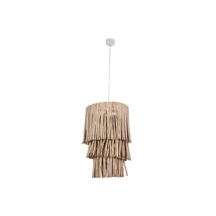 Lámpara de Techo Home ESPRIT Natural Madera de eucalipto 50 W 50 x 50