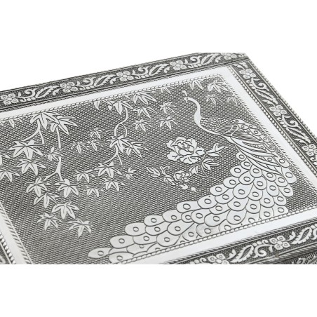 Scatola-Portagioie Home ESPRIT Verde Argentato Legno Alluminio 22,5 x