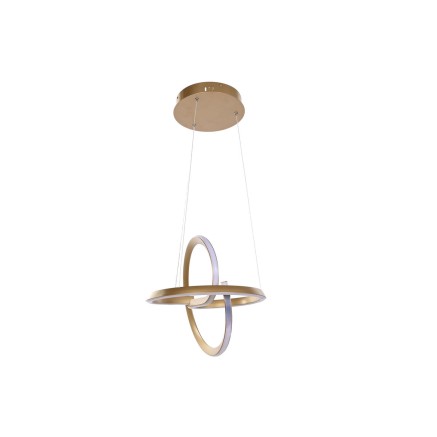 Lampadario Home ESPRIT Bianco Dorato Silicone Alluminio 55 W 40 x 40 x