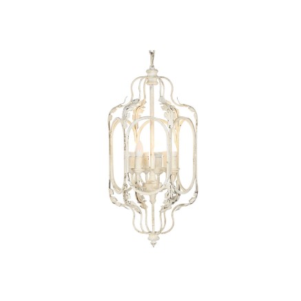 Lampadario Home ESPRIT Bianco Metallo 39 x 34 x 75 cm 2