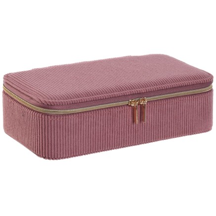Boîte à bijoux Home ESPRIT Crème Magenta 20,5 x 10 x 6 cm (2 Pièce 2