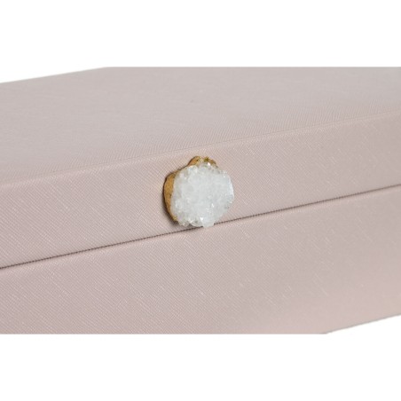 Doos-Juwelenkistje Home ESPRIT Licht Roze 28,5 x 12,5 x 5,5 cm
