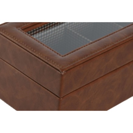 Doos-Juwelenkistje Home ESPRIT Bruin Kristal 33 x 11,5 x 9 cm 2