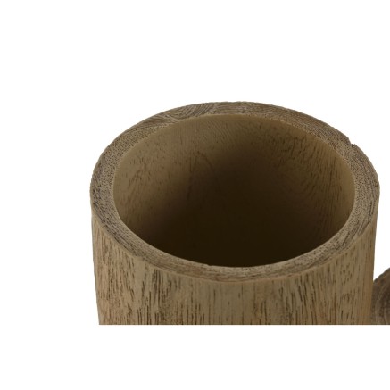 Scatola-Portagioie Home ESPRIT Marrone Resina 9 x 9 x 19 cm 2