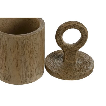 Scatola-Portagioie Home ESPRIT Marrone Resina 9 x 9 x 19 cm