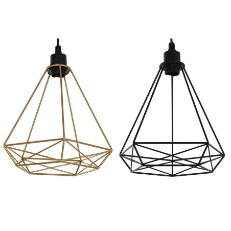 Ceiling Light Home ESPRIT Black Golden Metal 50 W 28 x 27 x 34 cm (2 U
