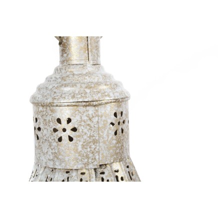 Lampadario Home ESPRIT Bianco Dorato Metallo 40 W 40 x 40 x 55 cm 2