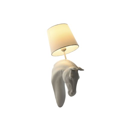 Applique Home ESPRIT Blanc 50 W Moderne Cheval Finition vieillie 220 V 2