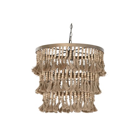 Lámpara de Techo Home ESPRIT Marrón Natural Madera Metal 50 W 53 x 5