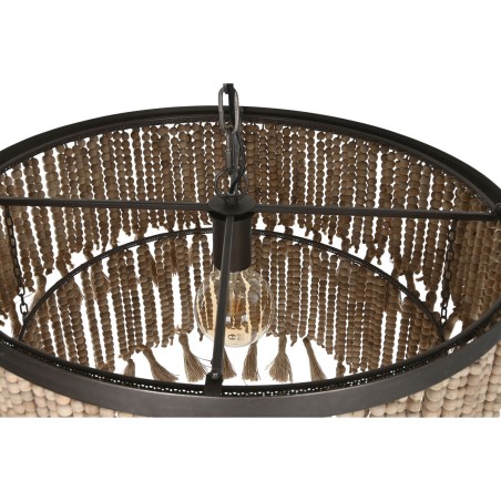 Ceiling Light Home ESPRIT Brown Natural Wood Metal 50 W 61 x 61 x 117