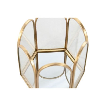 Scatola-Portagioie Home ESPRIT Dorato Metallo Cristallo 9,2 X 8,2 X 9,