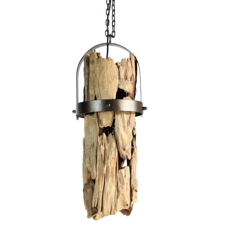 Plafondlamp Home ESPRIT Ijzer Teakhout 160 x 30 x 40 cm