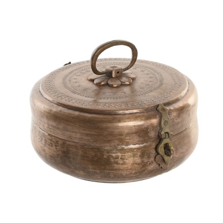 Box-Schmuckkästchen Home ESPRIT Kupfer Messing 25 x 25 x 10 cm