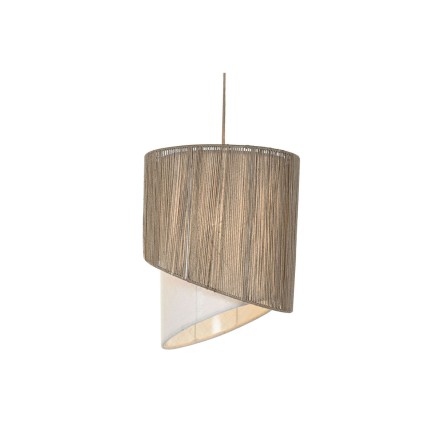 Lampadario Home ESPRIT Marrone Juta Metallo Corda 40 x 40 x 50 cm