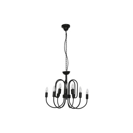 Lampadario Home ESPRIT Nero Metallo 54 x 54 x 46 cm