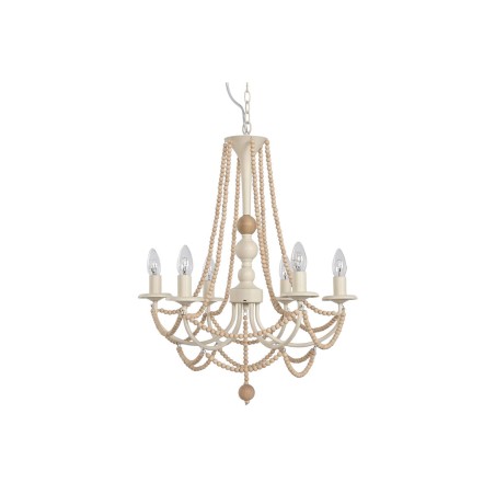 Lampadario Home ESPRIT Marrone Chiaro Metallo Ferro Pino 25 W 57 x 28