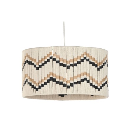 Lampadario Home ESPRIT Bicolore Rafia 50 W 39 x 39 x 21 cm 2