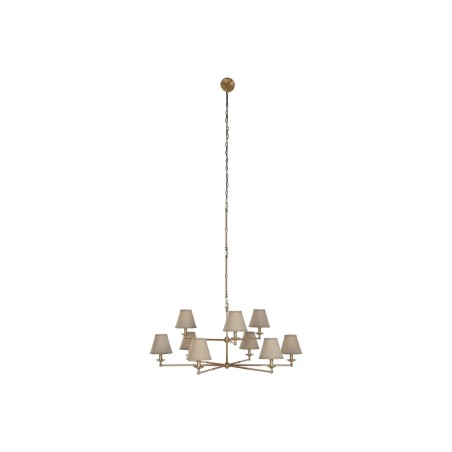 Lampadario Home ESPRIT Beige Dorato Ottone 25 W 113 x 113 x 132 cm