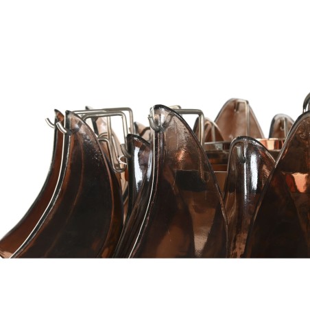 Ceiling Light Home ESPRIT Brown Silver Crystal Steel 25 W 80 x 80 x 80