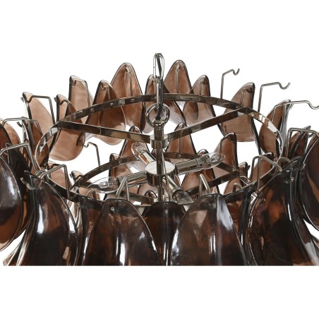 Ceiling Light Home ESPRIT Brown Silver Crystal Steel 25 W 80 x 80 x 80