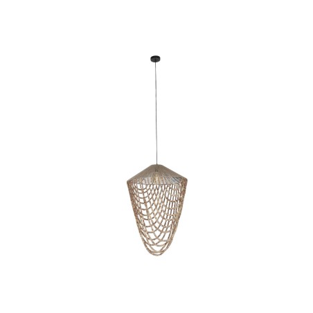 Lámpara de Techo Home ESPRIT Marrón claro Yute Madera 67 x 67 x 100