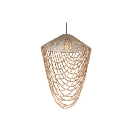 Lámpara de Techo Home ESPRIT Marrón claro Yute Madera 67 x 67 x 100