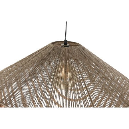 Lámpara de Techo Home ESPRIT Marrón claro Yute Madera 67 x 67 x 100