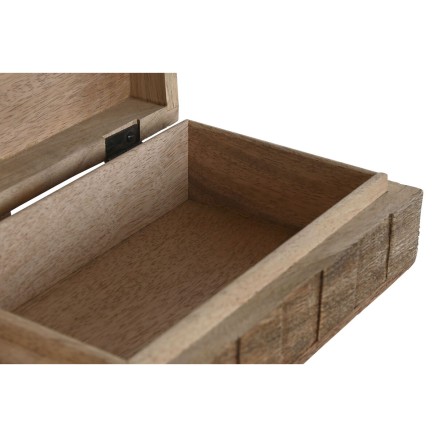Caja-Joyero Home ESPRIT Natural Madera de mango (2 Piezas) 2