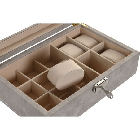 Jewelry box Home ESPRIT Brown Grey Polyurethane MDF Wood 25,00, X 16,5