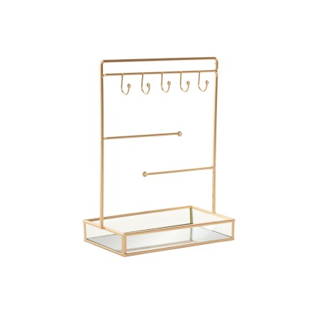 Boîte à bijoux Home ESPRIT Doré Métal Miroir 21 x 10 x 32 cm