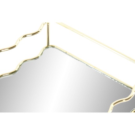 Tray Home ESPRIT Golden Metal Mirror 30 X 18 X 5 CM 2