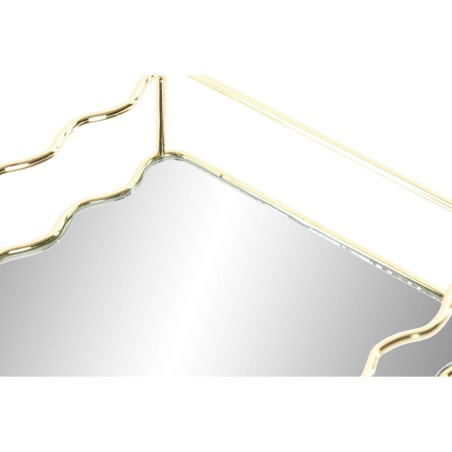Tray Home ESPRIT Golden Metal Mirror 30 X 18 X 5 CM