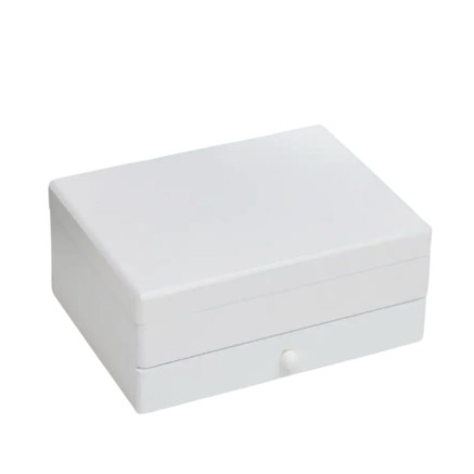Boîte à bijoux Home ESPRIT Blanc Bois MDF 21 x 17 x 9 cm 2
