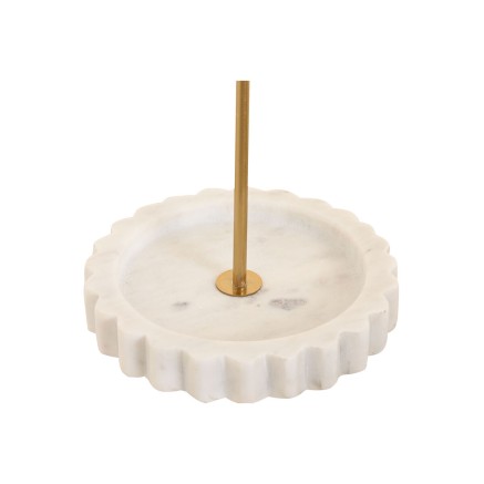 Jewellery Stand Home ESPRIT White Golden Metal 16 x 13 x 32 cm 2