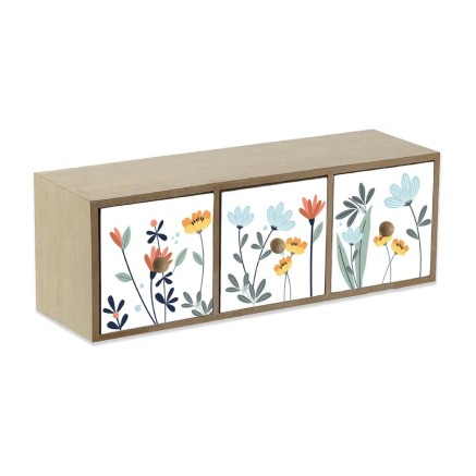 Doos-Juwelenkistje Versa Selene 11 x 11 x 33 cm Hout MDF