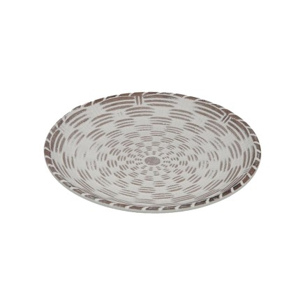Valet Tray Versa White MDF Wood 20 x 2,5 x 20 cm 2