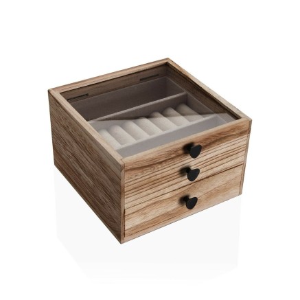Box-Schmuckkästchen Versa Paulonia-Holz 21 x 7 x 30 cm