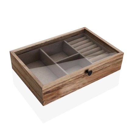 Scatola-Portagioie Versa Legno di paulownia 19 x 11,8 x 18 cm