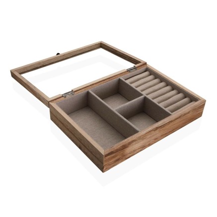 Jewelry box Versa Paolownia wood 19 x 11,8 x 18 cm 2