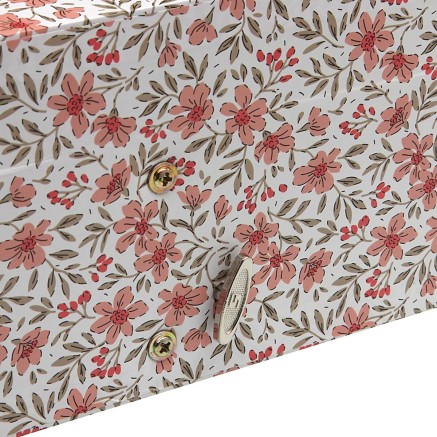 Boîte à bijoux Versa Bois Bois MDF 12 x 10 x 18 cm Fleurs 2