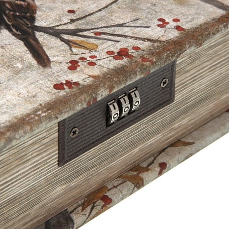 Scatola-Portagioie Versa Tela Legno MDF 7 x 22 x 16 cm Uccello