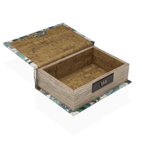 Scatola-Portagioie Versa Tela Legno MDF 7 x 22 x 16 cm Tropicale