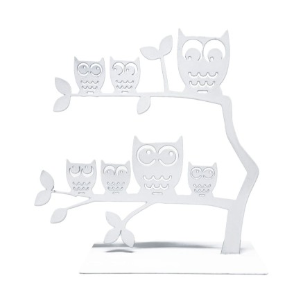 Portagioie Verticale Versa Bianco Metallo Ferro 7 X 18 X 18 CM Famigli 2