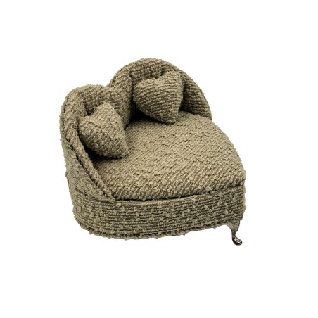 Boîte à bijoux Versa Gris Polyester Métal Miroir Bois MDF 16 X 13,5