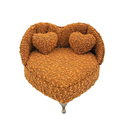 Scatola-Portagioie Versa Senape Poliestere Metallo Specchio Legno MDF