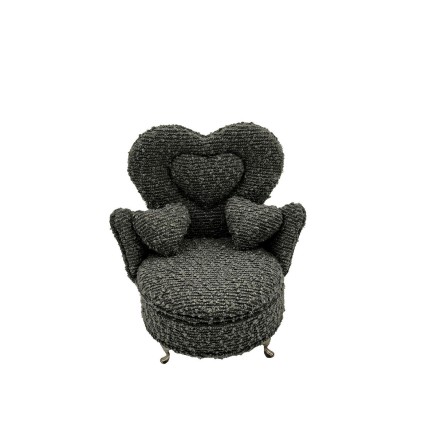 Scatola-Portagioie Versa Grigio Poliestere Metallo Specchio Legno MDF